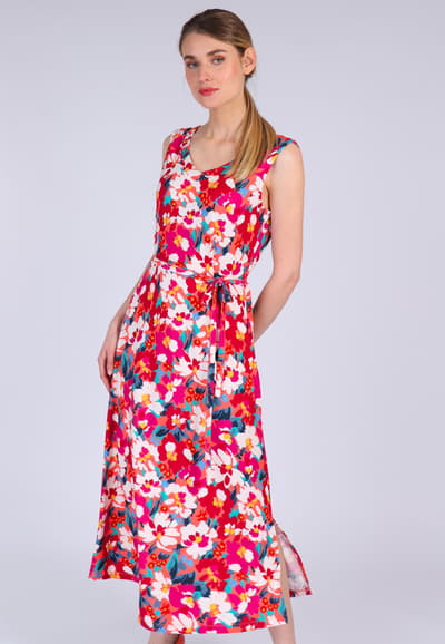 Kleid Lolette summer bouquet - peach