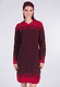 Strickkleid Astorie - dark grape