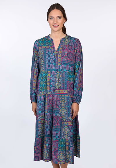 Kleid Sannab oriental - indigo