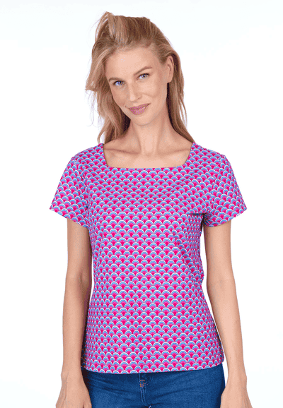 T-Shirt Tal rainbow - raspberry