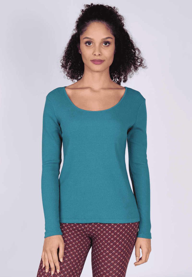 Langarmshirt Linell - emerald