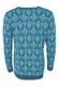 Strickjacke Christi bouquet - deep ocean