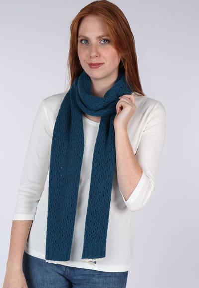 Strickschal Safira - deep ocean
