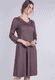 Kleid Cocolie geo flower - plum