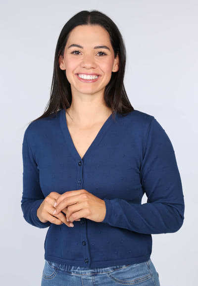 Strickjacke Valea  - indigo