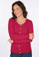 Strickjacke Lele  - cerise