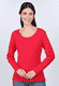 Langarmshirt Sandra  - rubin