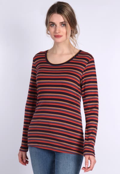 Langarmshirt Vany  - henna