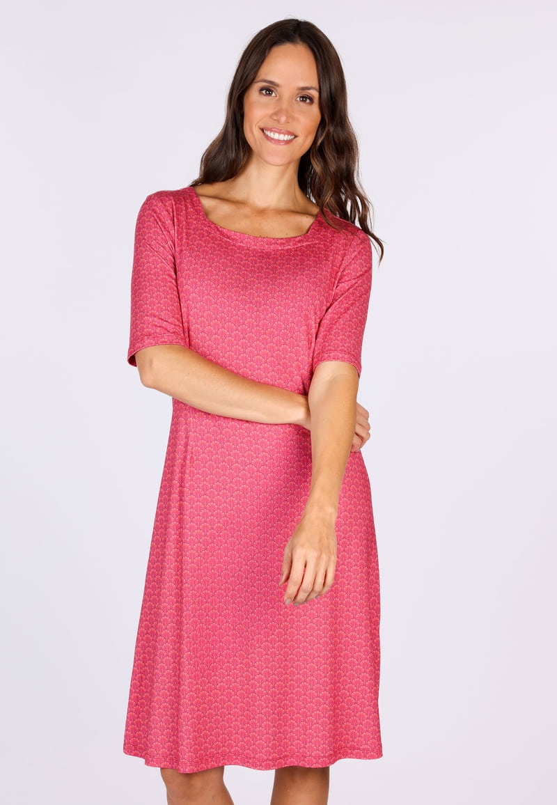 Kleid Eilina tulip bow - cerise
