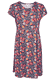 Kleid Eva oriental flower - navy