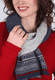 Strickschal Saneta nordisk - navy