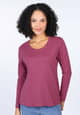 Langarmshirt Adisella  - deep purple