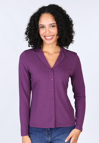 Bluse Celestara  - deep purple