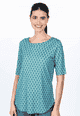 T-Shirt Nini Tulip Bow  - turquoise