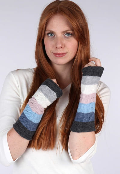 Handstulpe Alice - mosaic blue