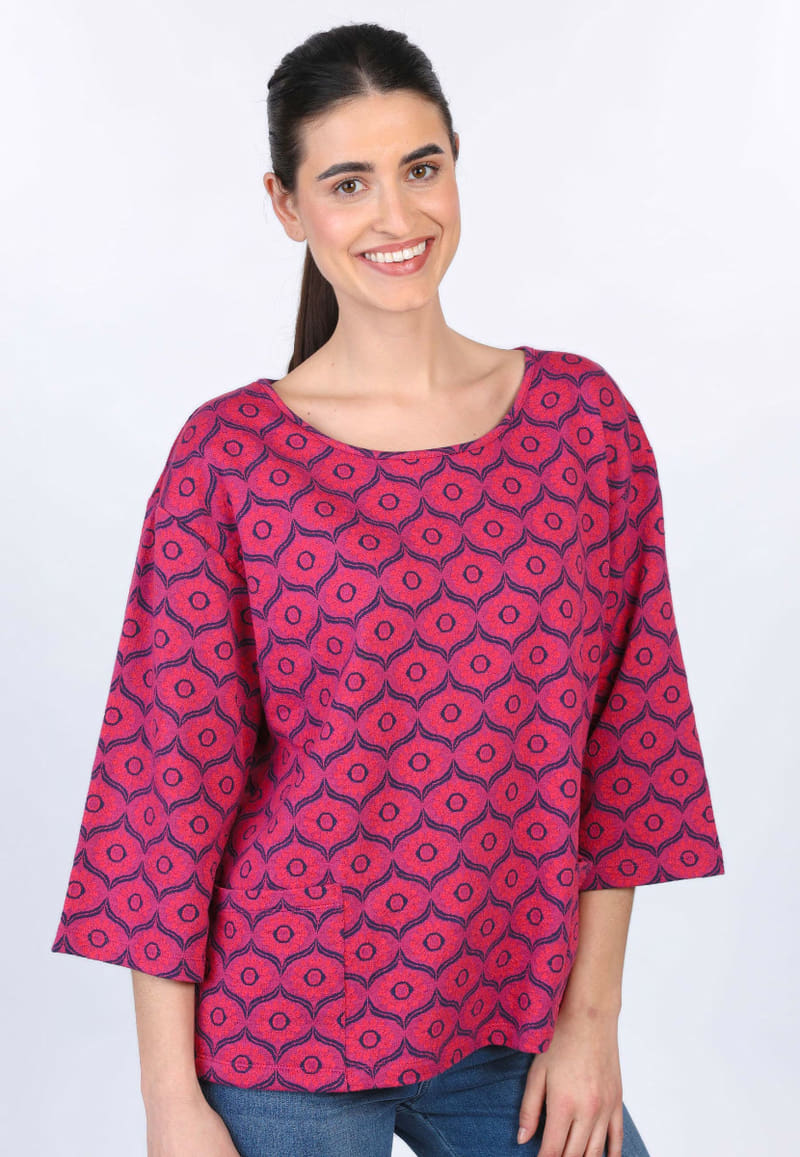 Shirt Katinkali sunflower - rubin