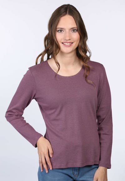 Langarmshirt Sandrali  - dusty orchid