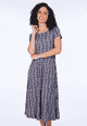 Kleid Malind flower vine - navy