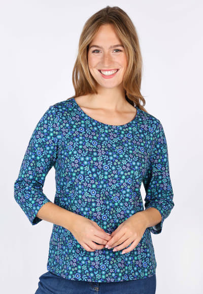 Langarmshirt Mabelina - indigo