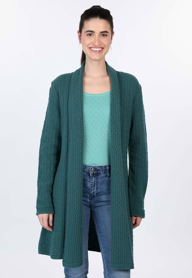 Strickmantel Ebbie - bottle green
