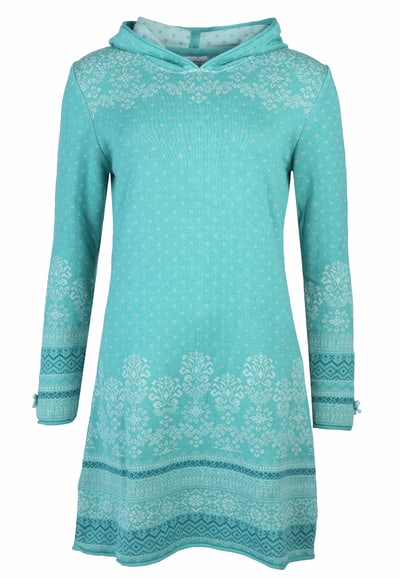 Strickkleid Helle Langli - smaragd