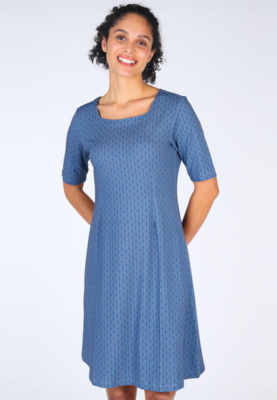 Kleid Eilinachen ethno - royal blue