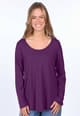 Langarmshirt Bilima  - deep purple