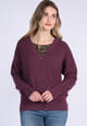 Strickjacke Jorita - plum