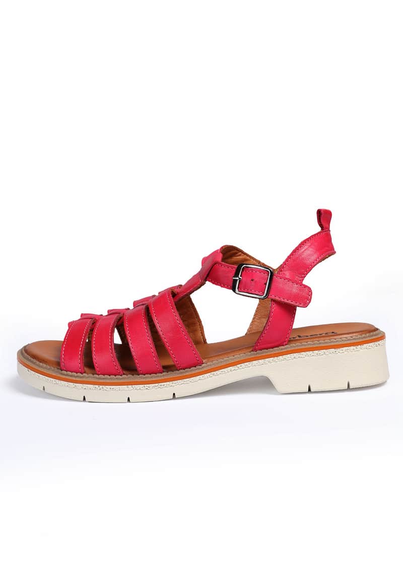 Riemchensandale Clerina - cerise