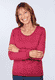 Strickpullover Josefine  - red wine