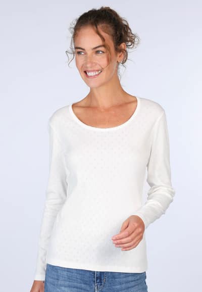 Langarmshirt Malin - ivory