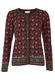 Strickjacke Renee happy flower - dark grape