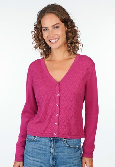 Strickjacke Valea - raspberry
