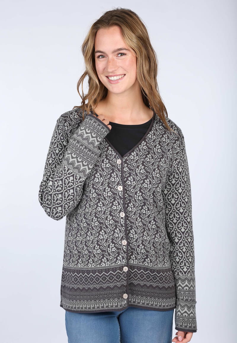 Strickjacke Christianne - ebony