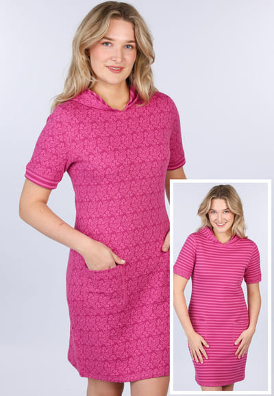 Wendekleid Tiraja  - raspberry