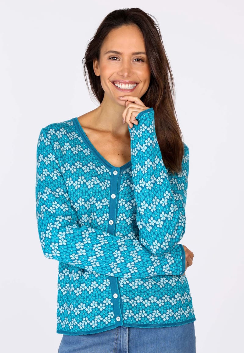 Strickjacke Lucinda  - ocean