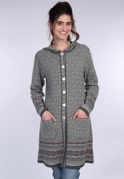 Strickmantel Ann - ebony