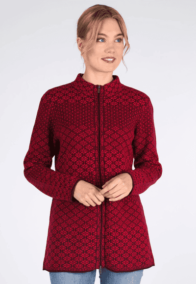 Strickjacke Erika  - dark grape
