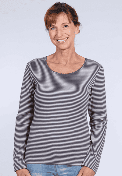 Langarmshirt Sandra - anthracite