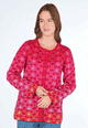 Strickjacke Miera - rubin