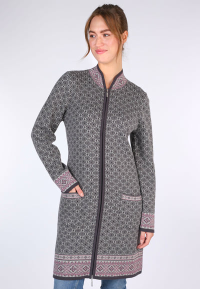 Strickmantel Nilana  - ebony
