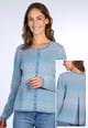 Strickjacke Kadir gradient  - swedish blue