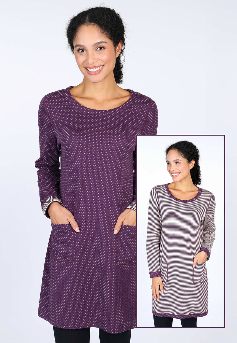 Wendekleid Nella Mini - deep purple