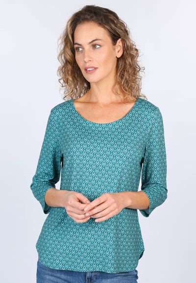 3/4-Arm-Shirt Sontje Ethno  - lake