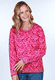 Strickpullover Annegret - rubin