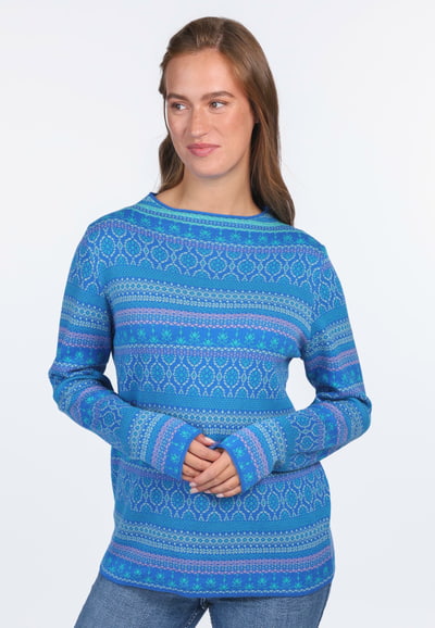 Strickpullover Sofia Circles - lapis