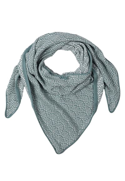 Dreieckstuch Elisabeth Fan - powder blue