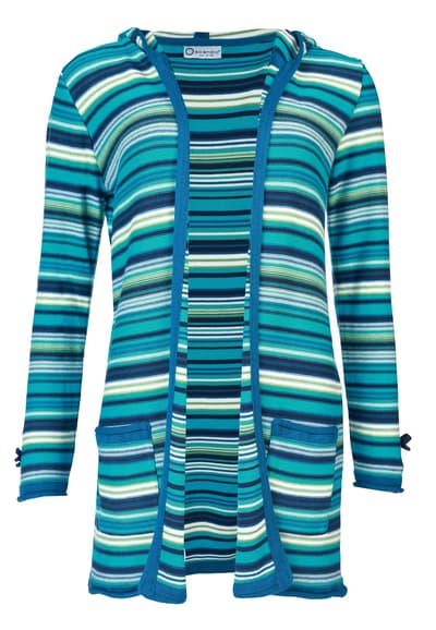 Strickjacke Uta Multistripe - navy