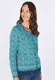 Strickjacke Hedie  - ocean