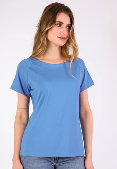 T-Shirt Zoe solid - royal blue